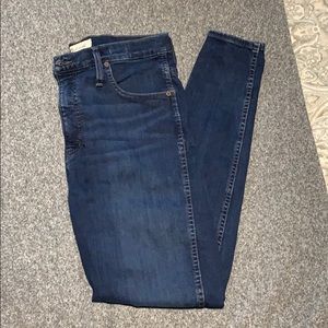 Made well skinny high rise jeans